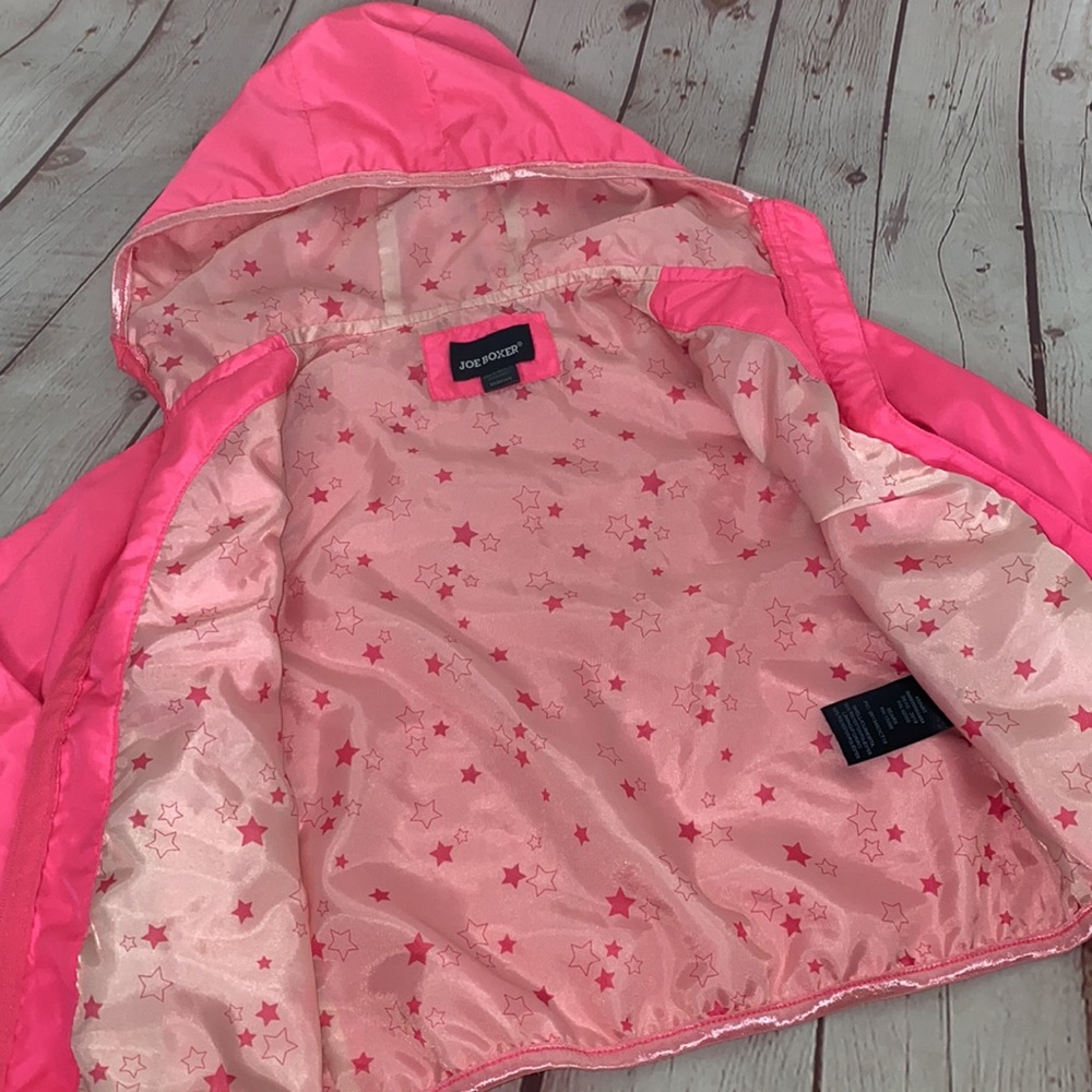 Hot Pink Joe Boxer Nylon Hooded Windbreaker - Picture 5 of 7